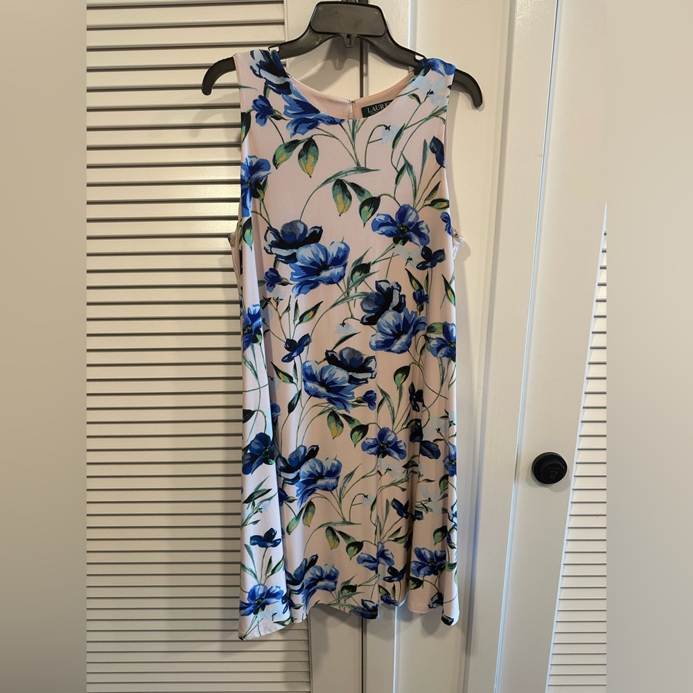 Ralph Lauren Sleeveless Floral Knit Dress